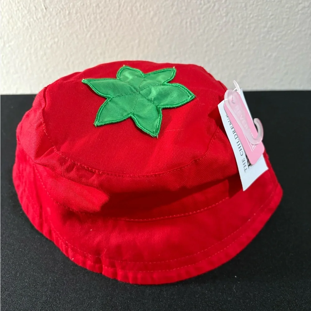 The Children’s Place Toddle Strawberry Bucket Hat Sun Hat Size 6 - 12 Months NWT